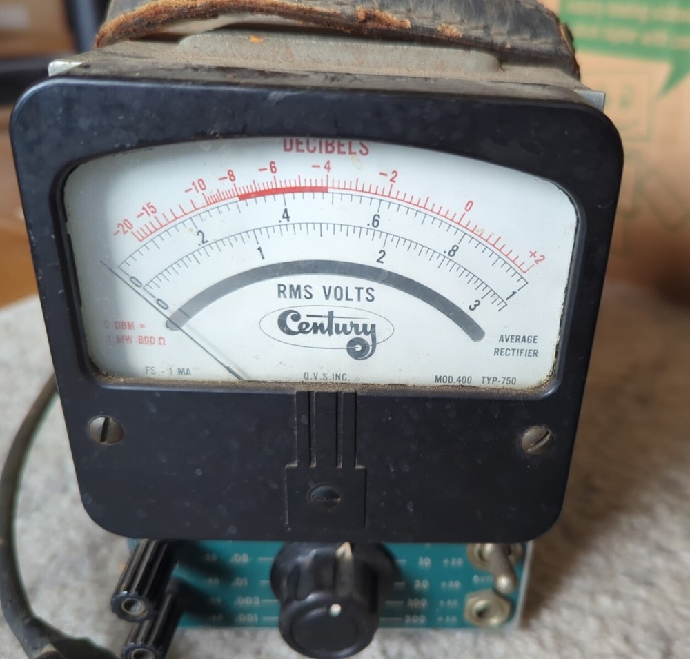 Century Model 400 TYP-750 AC Vacuum Tube Voltmeter (Untested)