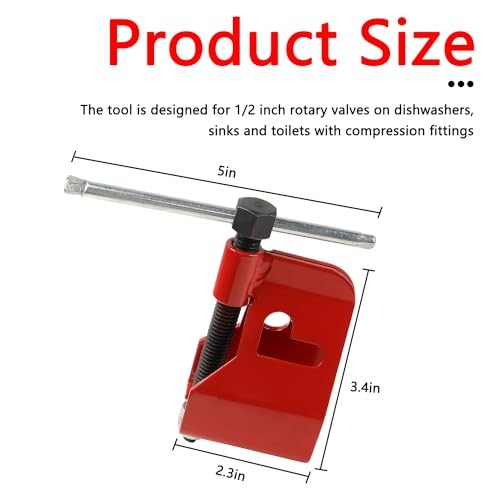 Compression Sleeve Puller Tool for Ferrule Puller for 1/2” Copper Water Red