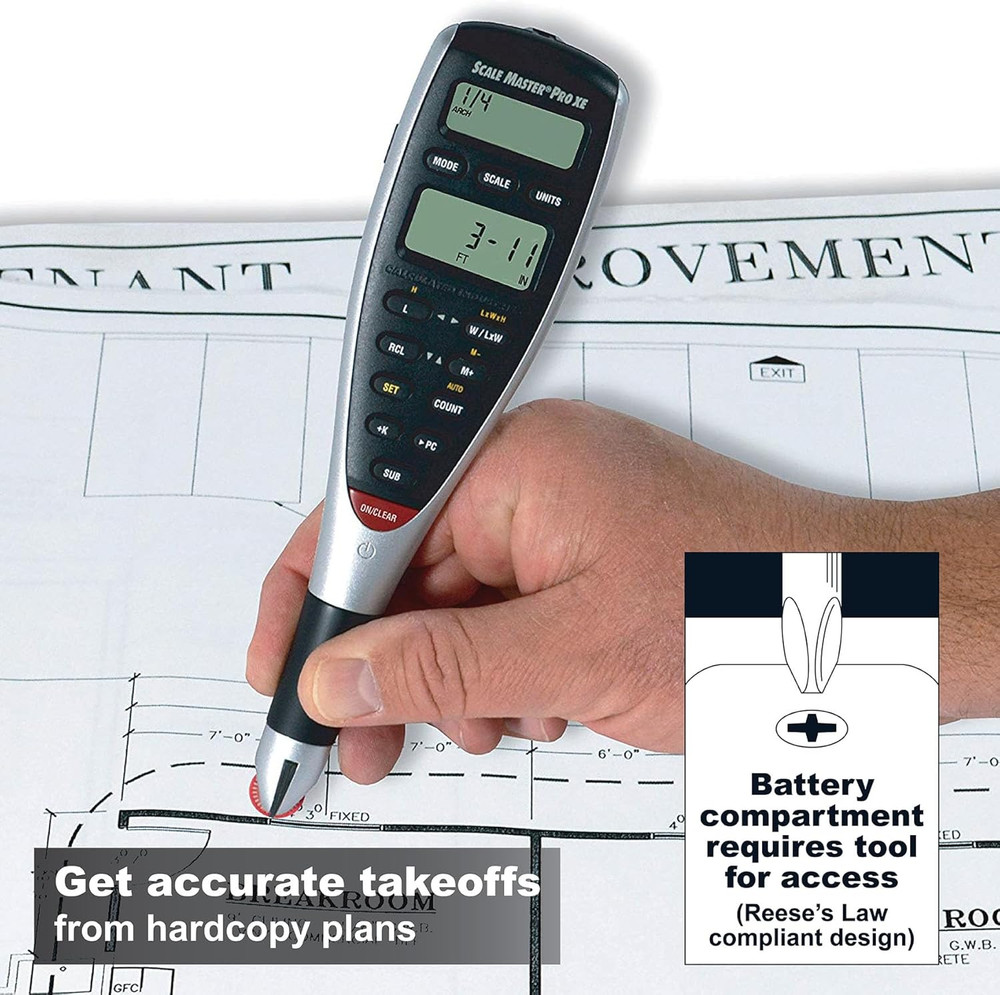 6135 Scale Master Pro XE Advanced Digital Plan Measure for Estimating Plan Takeo