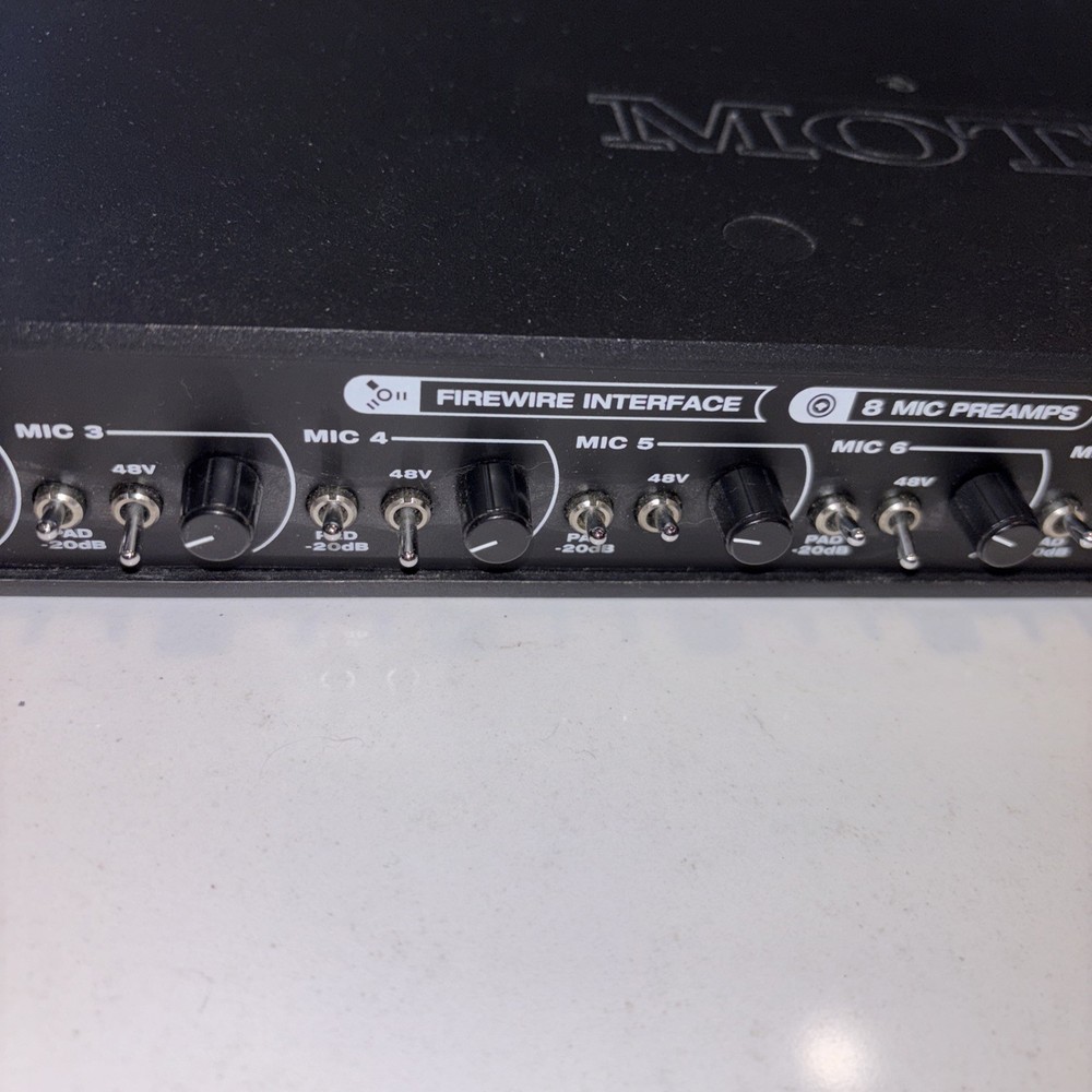MOTU 8Pre Audio Recording Studio Interface ADAT 8 Channel Firewire Untested