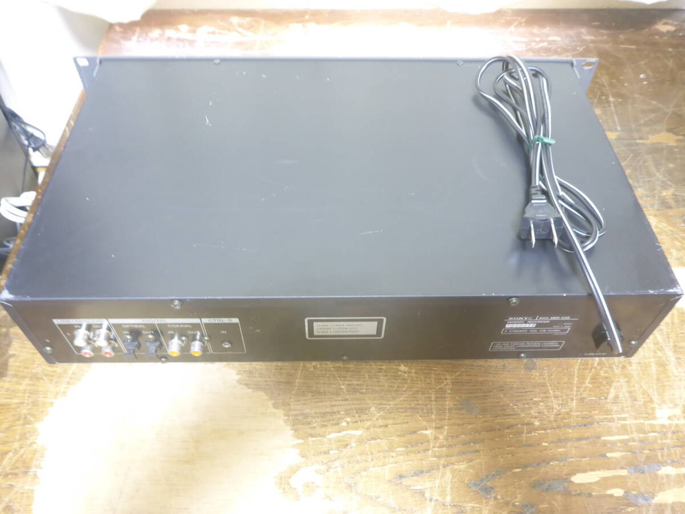 Sony MDS-E58 Rackmount Minidisc Recorder MD Player Deck Pro Audio Black
