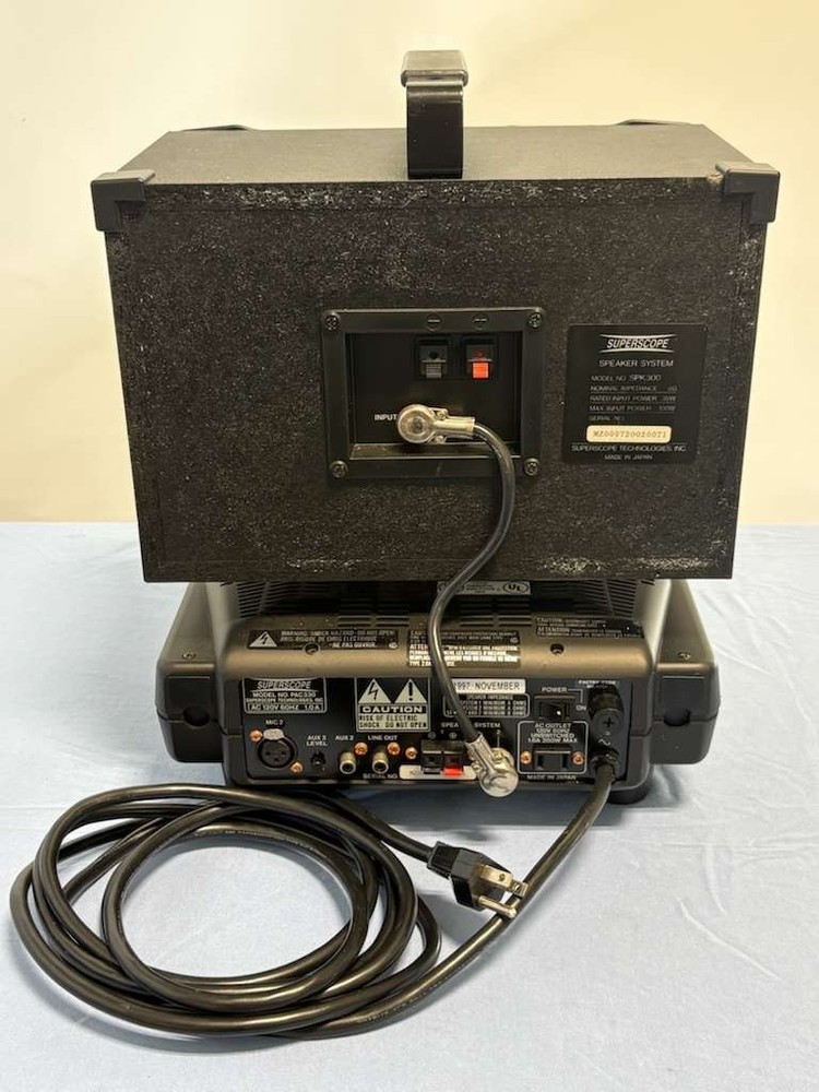 Superscope Technologies Speaker System Model SPK300, PAC330