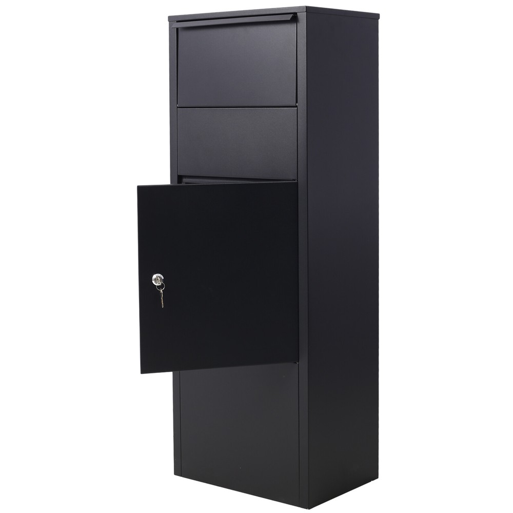 Parcel Delivery Drop Box for Porch Lockable Secure Storage Compartment Mailboxes