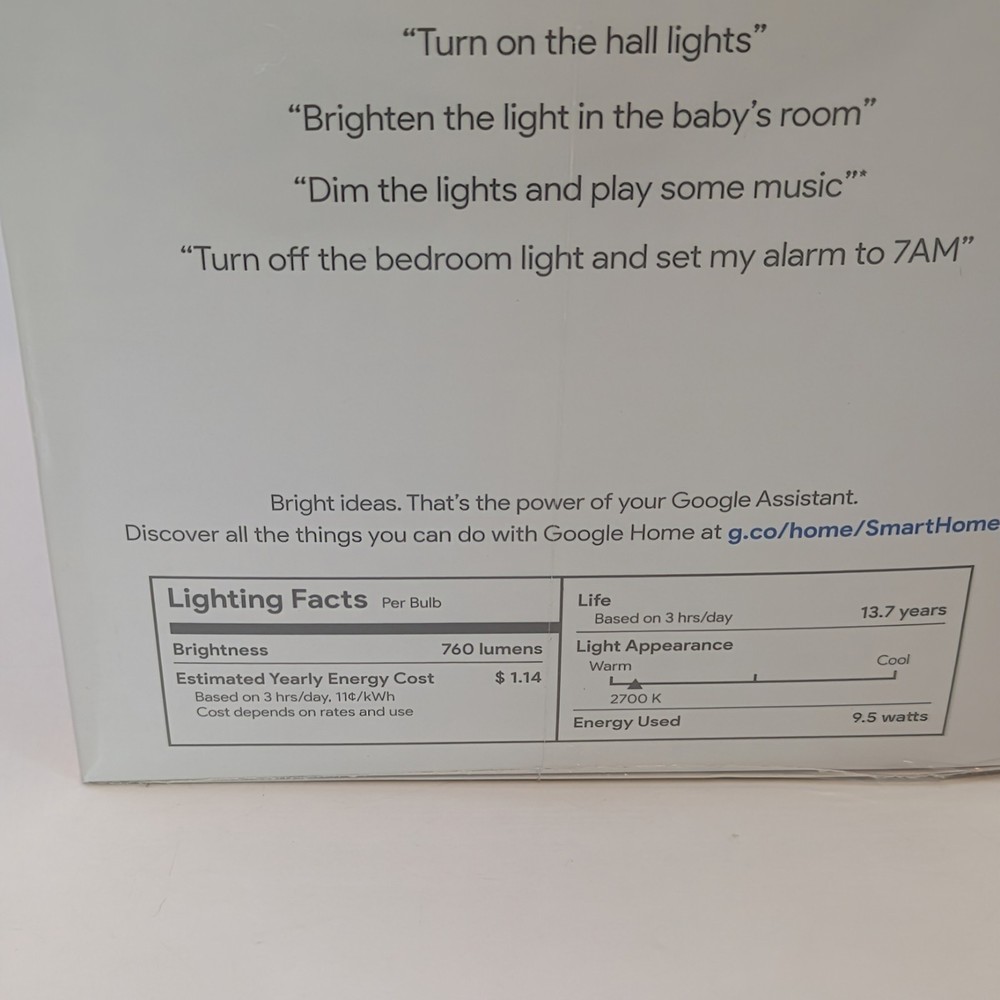 Google Smart Light Starter Kit (GA00518-US) New Unopened