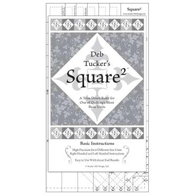 Studio 180L8 Square Squared Quilting Ruler Tool for Patchwork Crafts