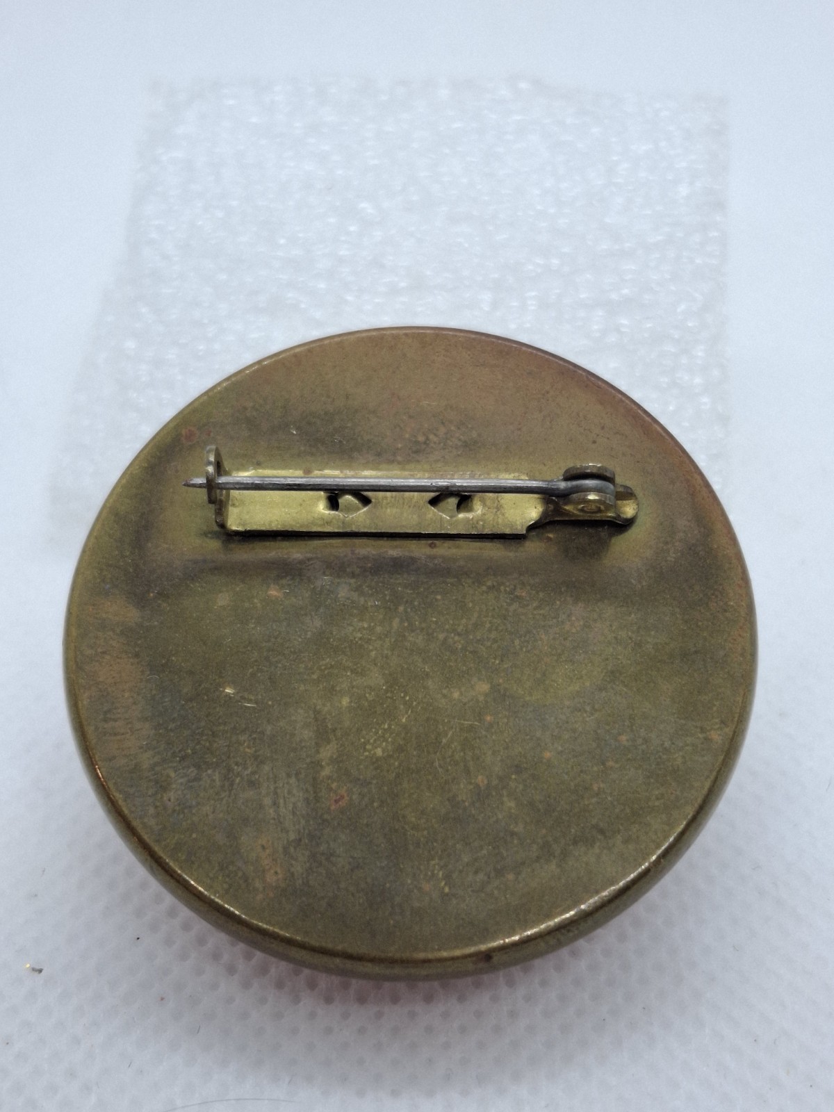 HORSE BRIDLE ROSETTE WITH SUNFLOWER GLASS DOME HARNESS TACK BROOCH