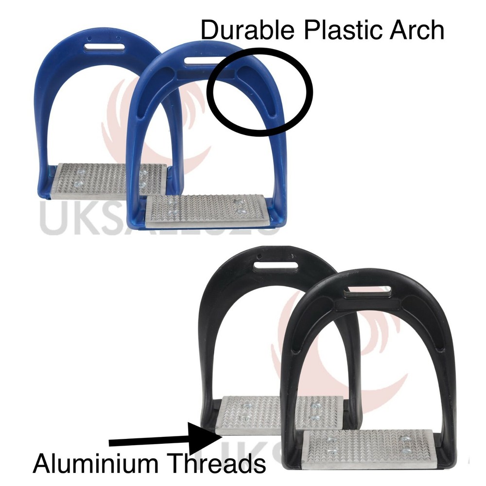 Aluminium Thread Stirrups Ultra Light Weight 4.75" 12CM *SAME DAY DISPATCH*