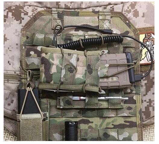 Tactical Molle System Backpack Accessories Attachment PTT Antenna Binding Buckle