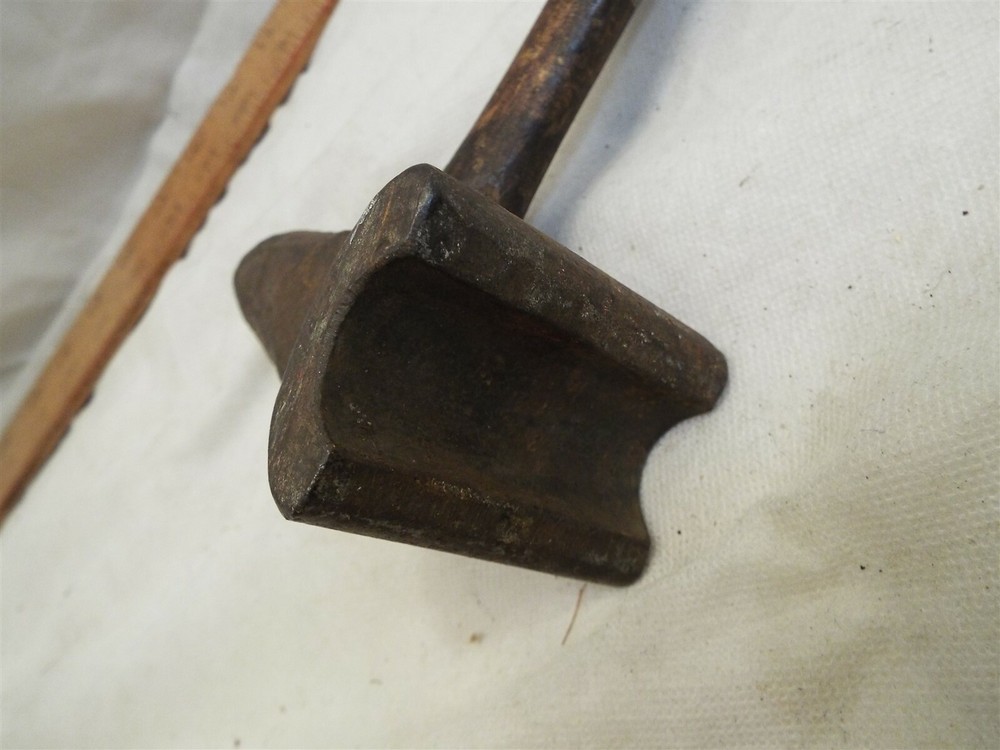 Antique Blacksmith Rounding Forming Hammer Forging Tool Sledge Forge Swage Round