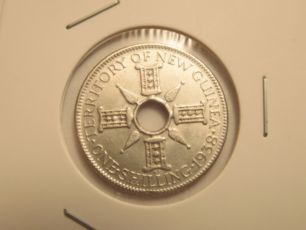 1938 New Guinea Silver shilling
