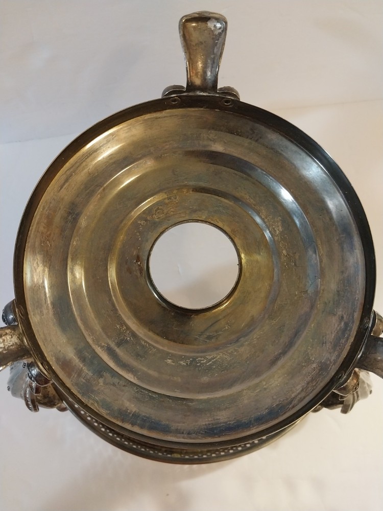 Vintage Silverplated Round Chafin Dish Stand