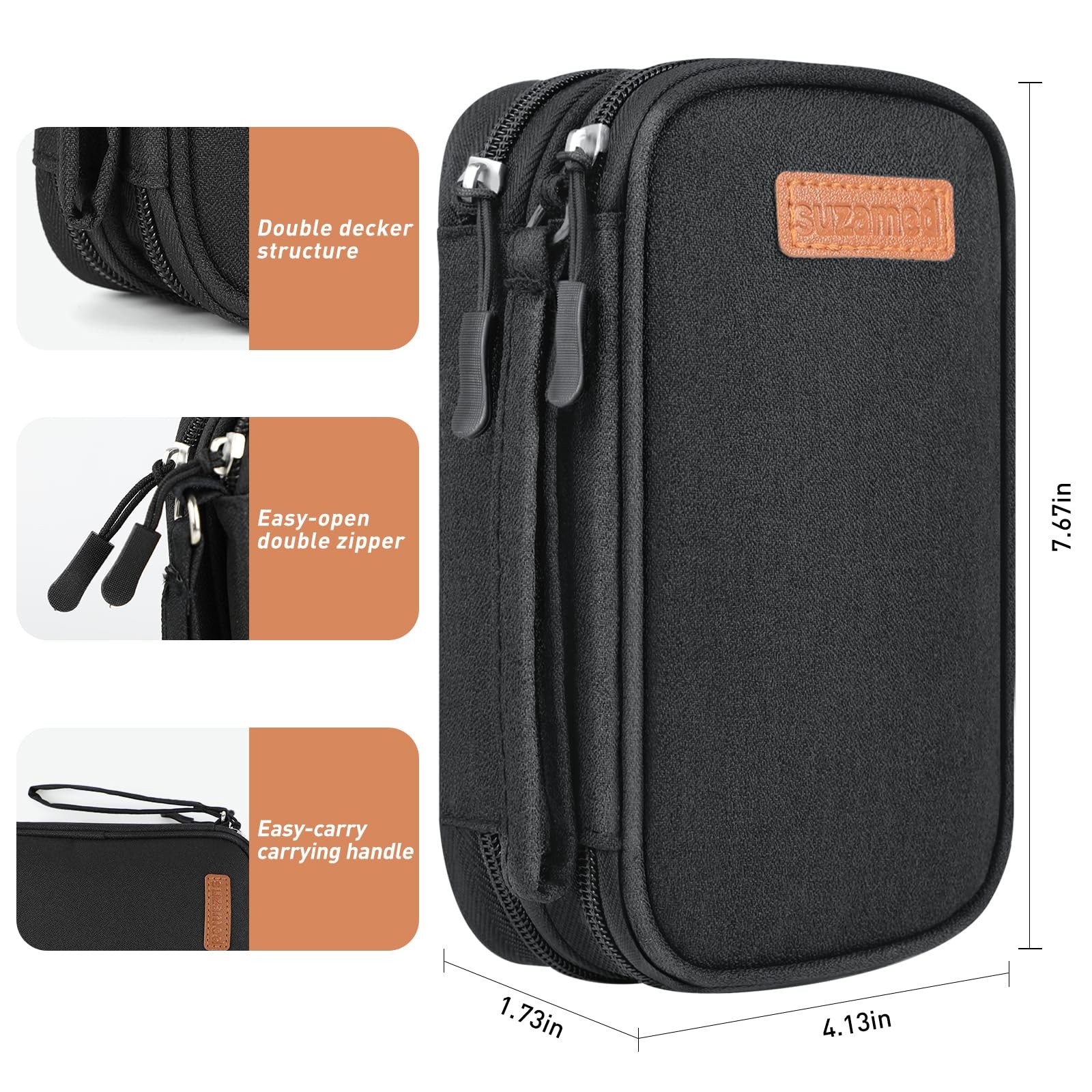 Insulin Cooler Travel Case, Double Layer Medicine Kit Diabetes Travel Case, Port