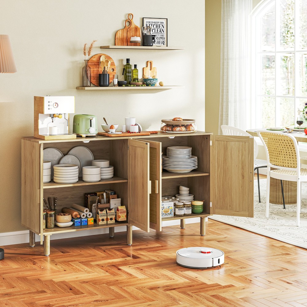 Two Double-tier Cabinets for Ample Storage