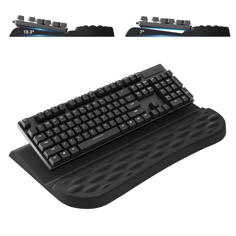 Laborio Keyboard Wrist Rest Stand for Desktop, 2 Angle Adjustment Ergonomic C...