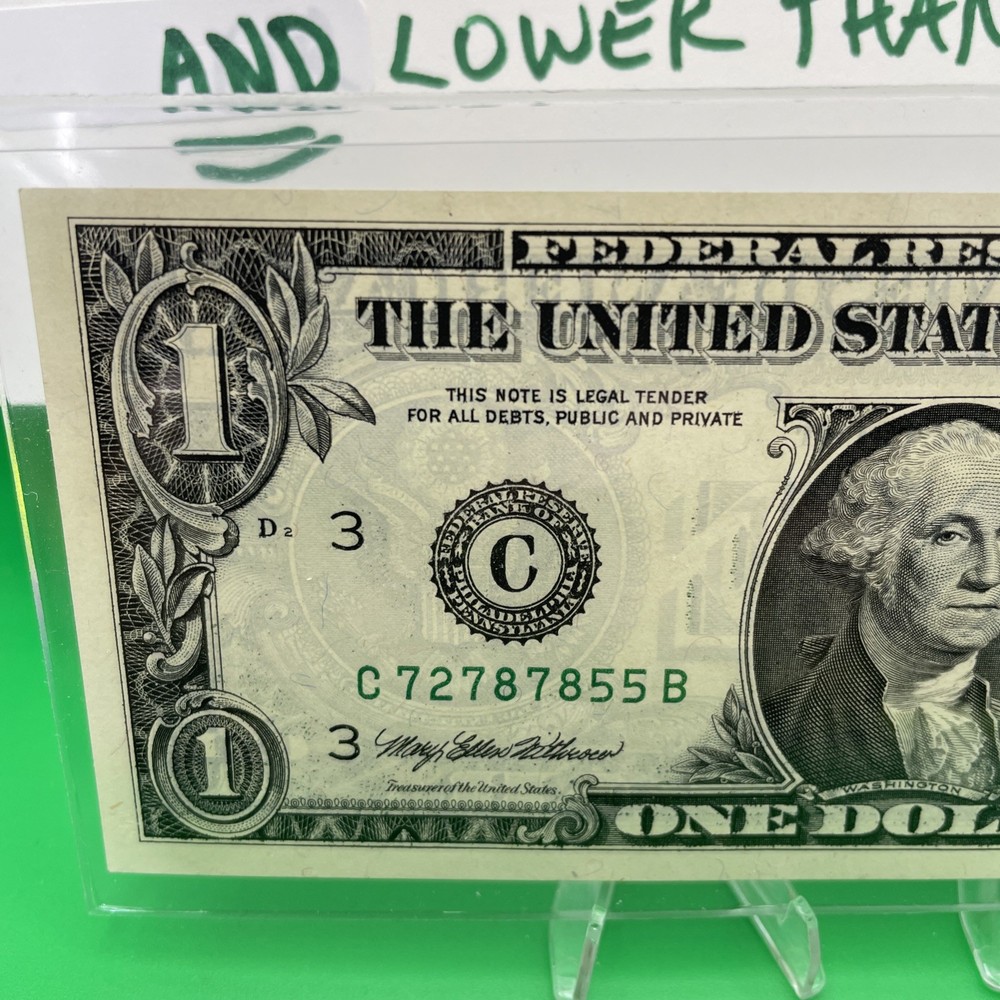 OFFSET THIRD PRINT /Misaligned Overprint ERROR Serial #’s & Treasury Seal “AU”💰