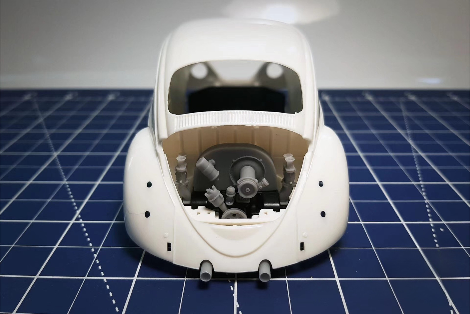 Resin 3D Printed Volkswagen Beetle Engine Kit 1:24 Unpainted Model Toys