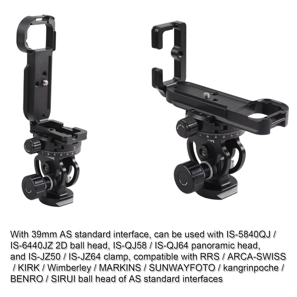 Vertical Shoot Quick Release Plate/Camera Bracket Grip fr Ballhead & Sony a7/a7R