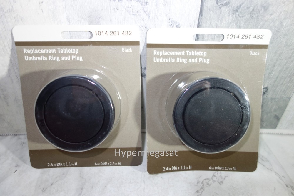 Patio Table Umbrella Hole Ring and Plug Replacement 2" inch Pole Stabilizer 2pk