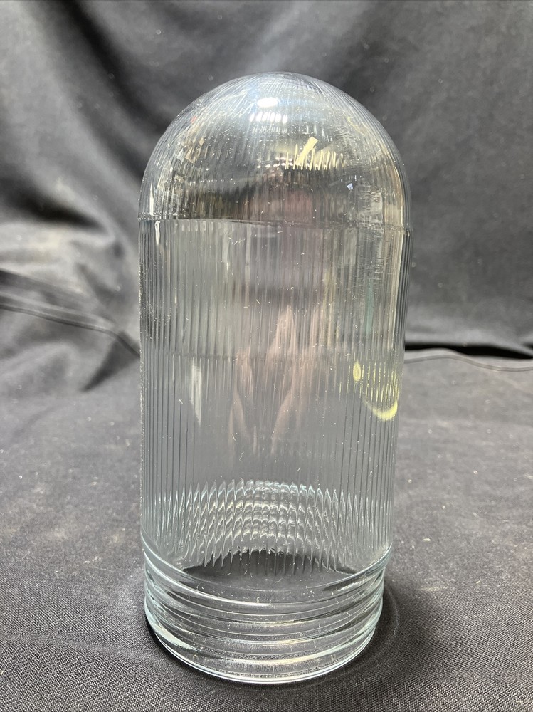 Replacement 6-1/2" x 3-1/4" diameter Threaded Clear Glass Explosion Proof Globe