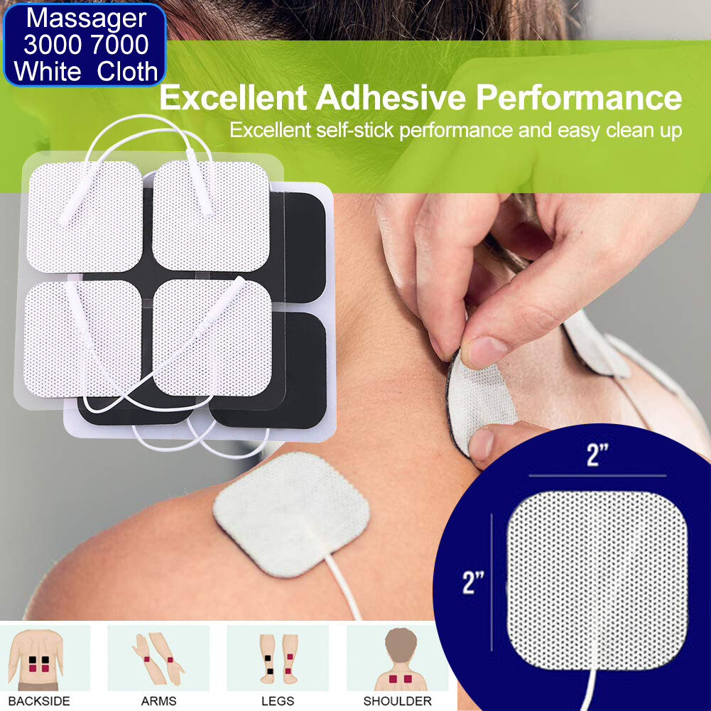 40 TENS Electrode Pads EMS Replacement Unit 7000 3000 2x2 Muscle Stimulator BULK