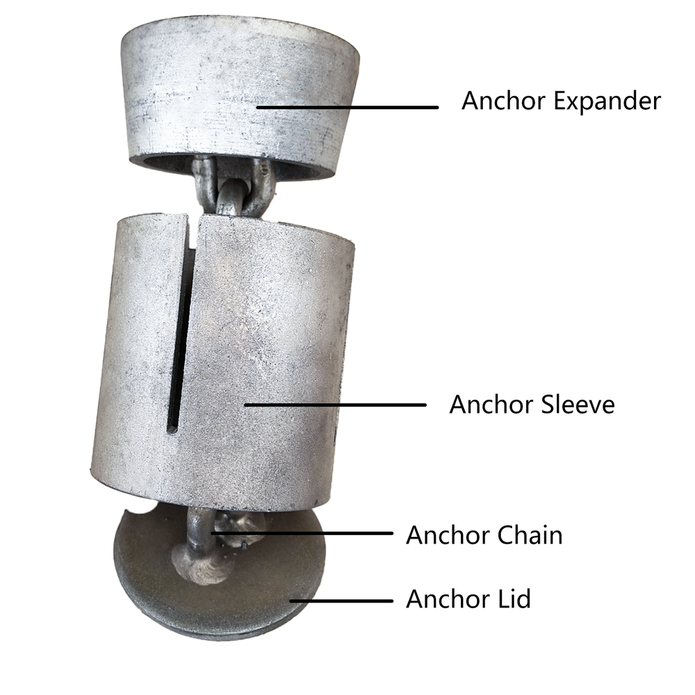 KATOOL 2 Pcs Floor Anchor Pot Auto Frame Machines and Pulling Posts