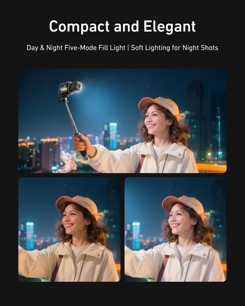 Magnetic Quick Release Fill Light Vlogging Light For DJI Osmo Action 5 Pro/4/3