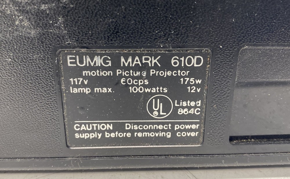Eumig Mark 610D Motion Picture Projector Camera