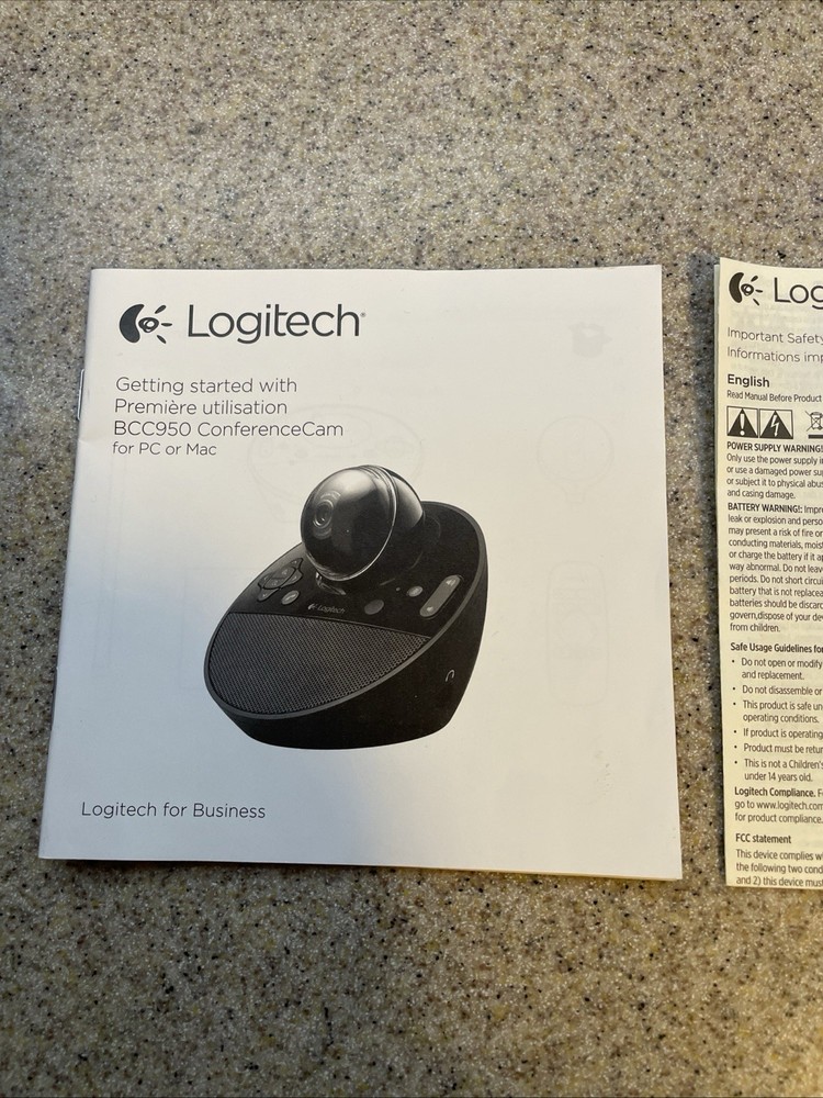 Logitech BCC950 ConferenceCam Webcam - Black