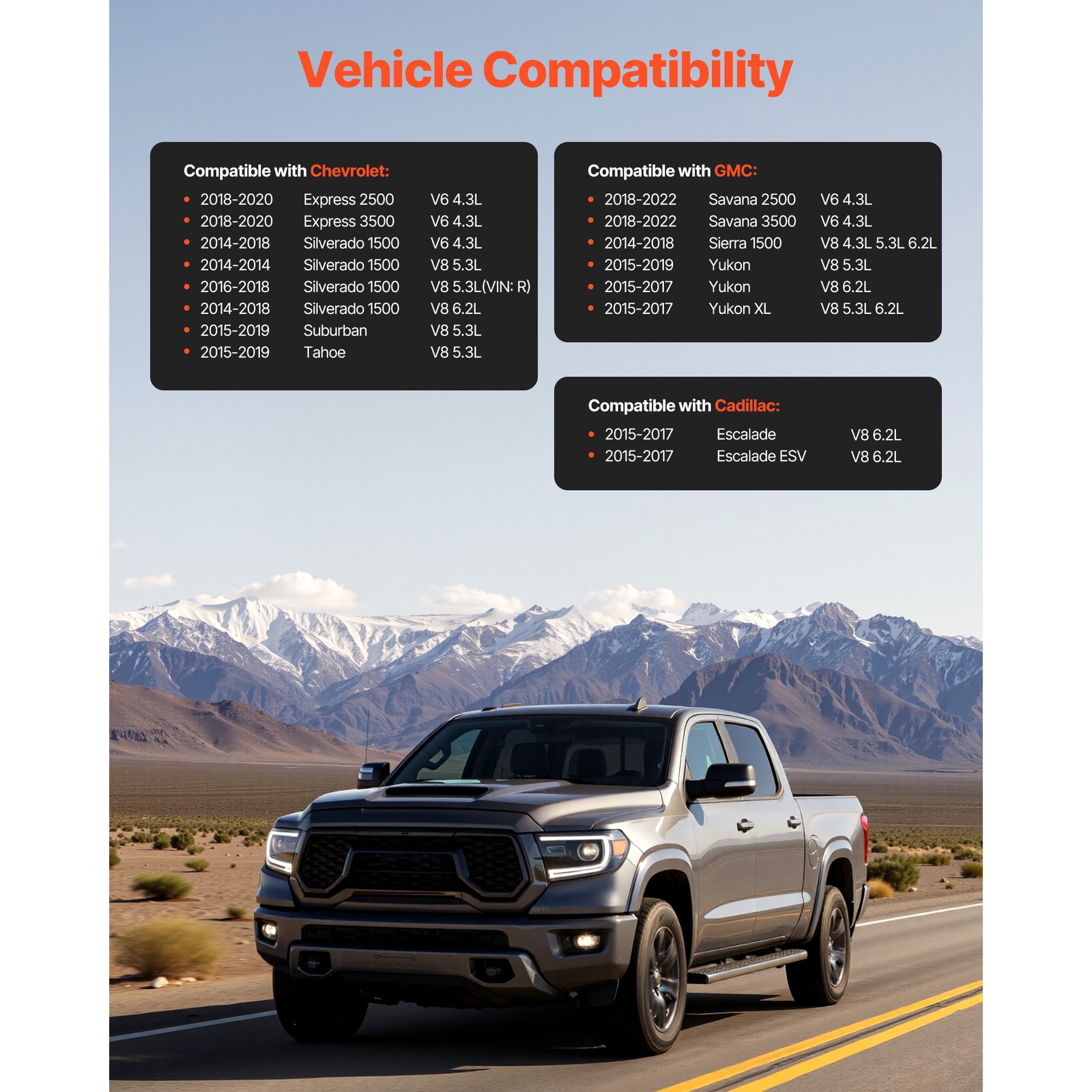 Starter Motor for Chevy Silverado GMC Sierra 1500 4.3L 5.3L 6.2L 2014-2018 10910