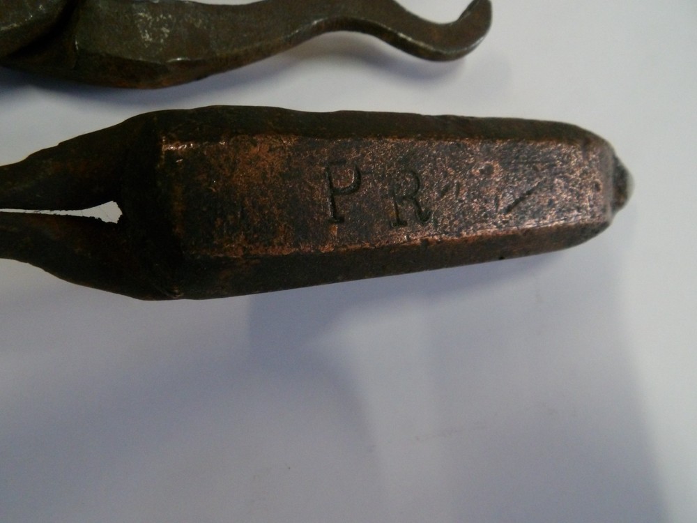 Antique Blacksmith Tools, Hooks, Knife Sharpener, Etc