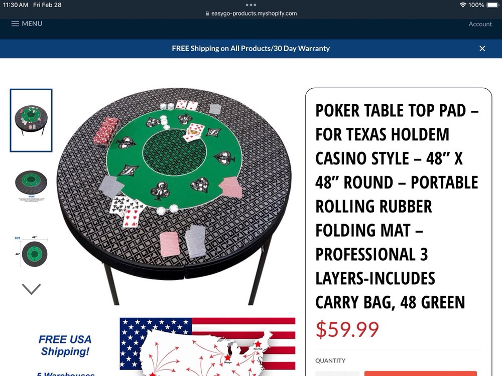 Poker Mat