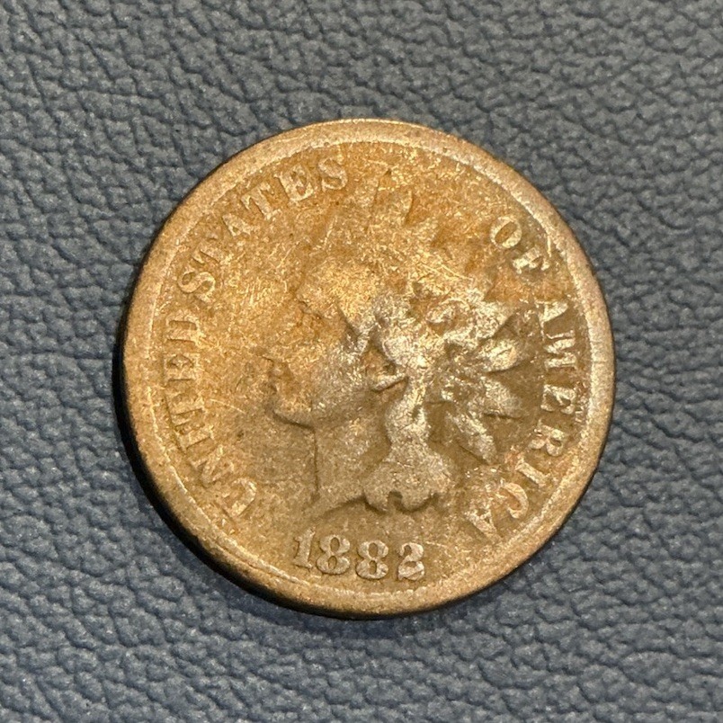 1882 Indian Head Cent - 19th Century US Copper
