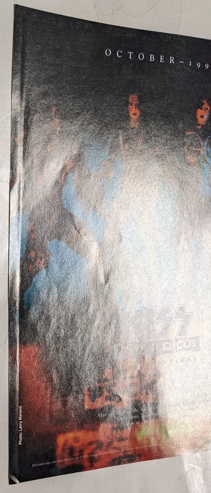 KISS / JOHNNY LIGHTNING TOY CARS GOD OF THUNDER MAGAZINE PRINT ADVERTISEMENT