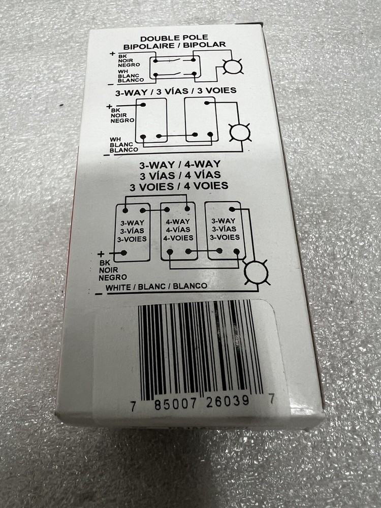 Legrand PS15AC1WSL Lighted White X-Hard Duty Industrial Toggle Light Switch