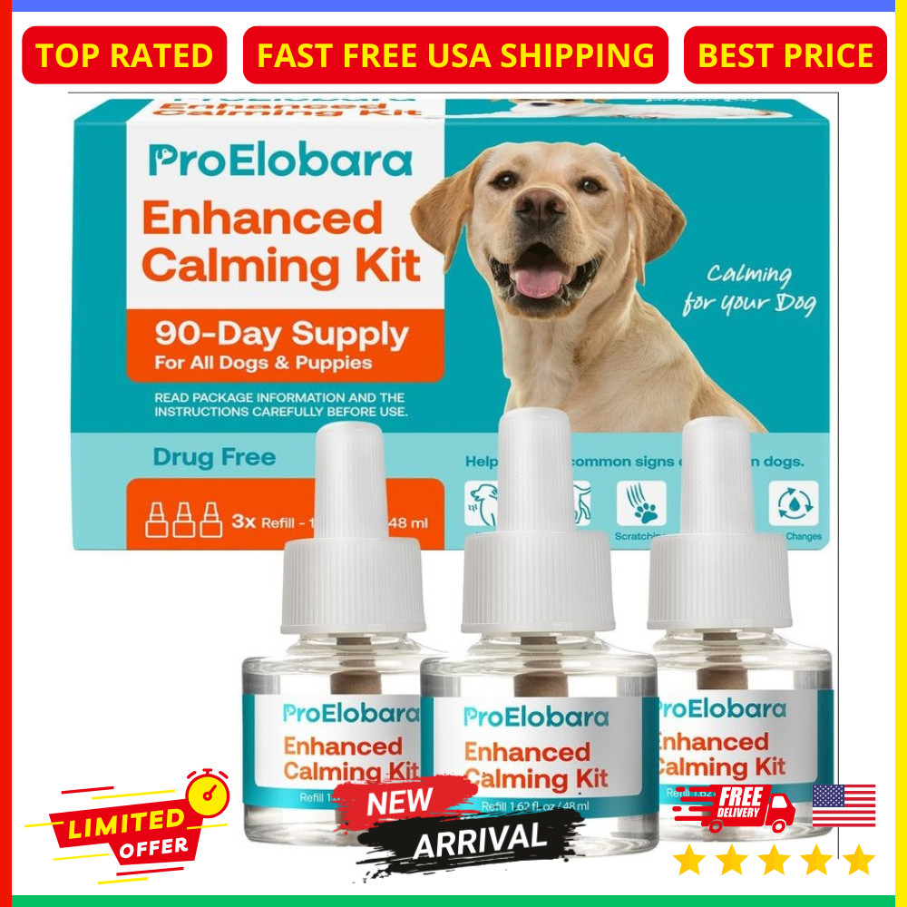 Dog Calming Pheromone Diffuser Refills 3 Pack Anxiety Stress Relief