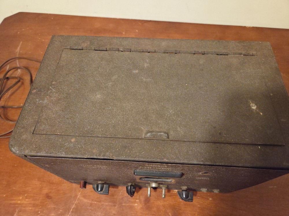 Lettine Radio Model 240 Ham Transmitter 807 Tube 40W AM CW POWERS ON w/ Flyer