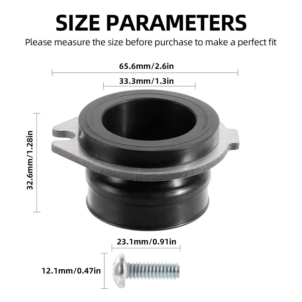 Garbage Disposal Flex Coupler 75499 - Parts Compatible with Insinkerator Anti...