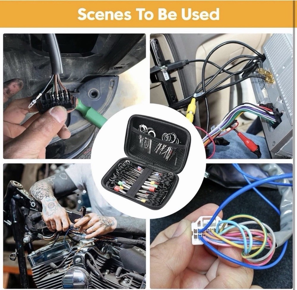 Terminal Pin Removal Tool Kit 82 Pcs Tool Set Wire Terminal Release