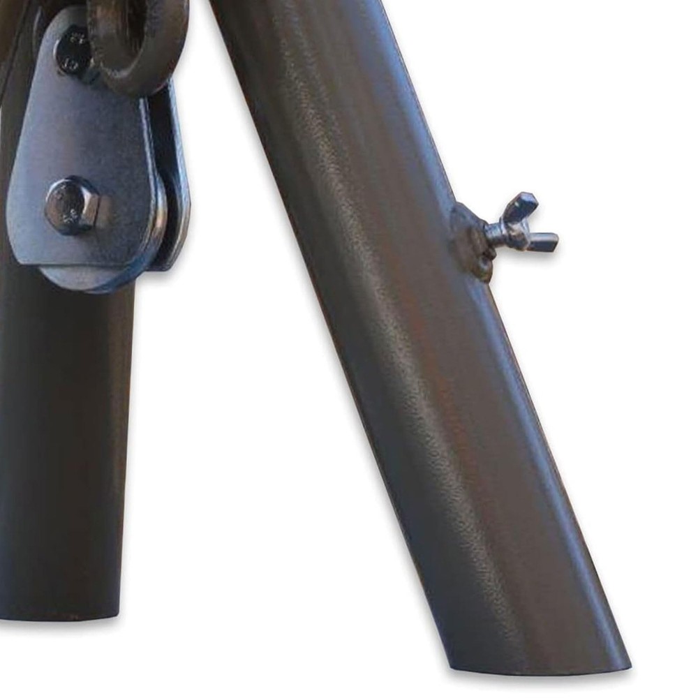 Tripod Header with Pulley for Deer Feeder System Attachment (Feeder Excluded)