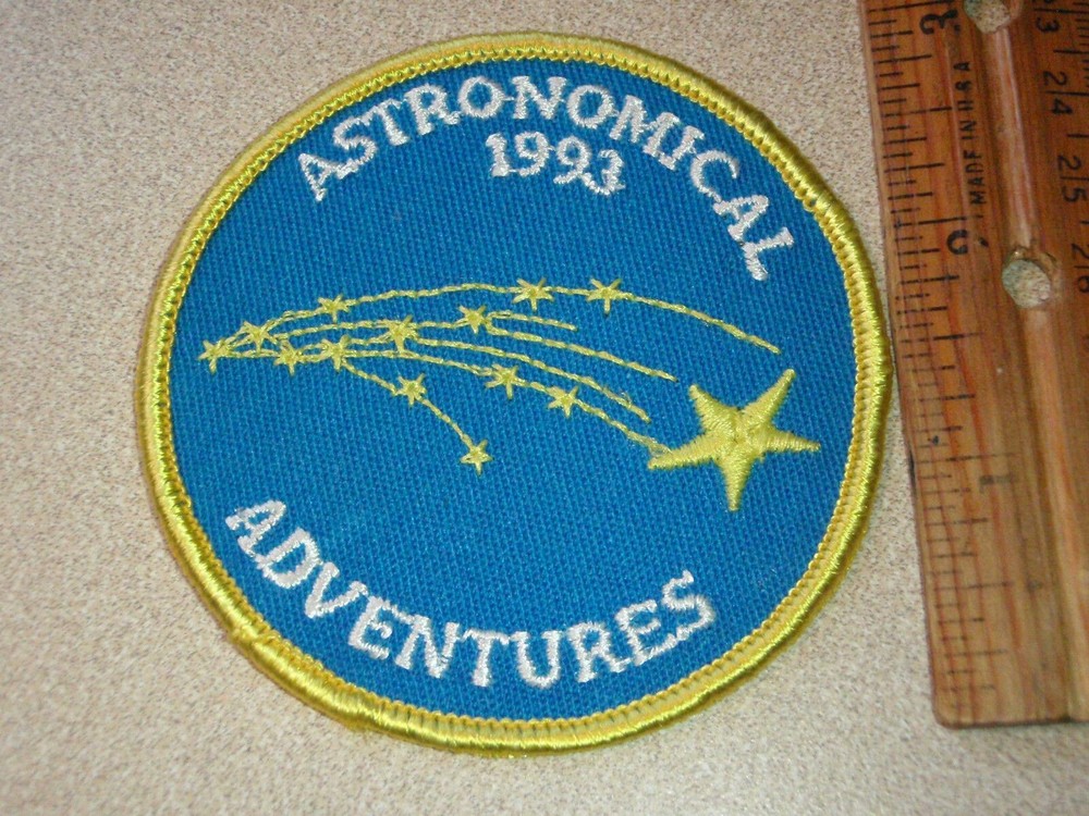 ASTRONOMICAL ADVENTURES 1993 SPACE PATCH BG G 47