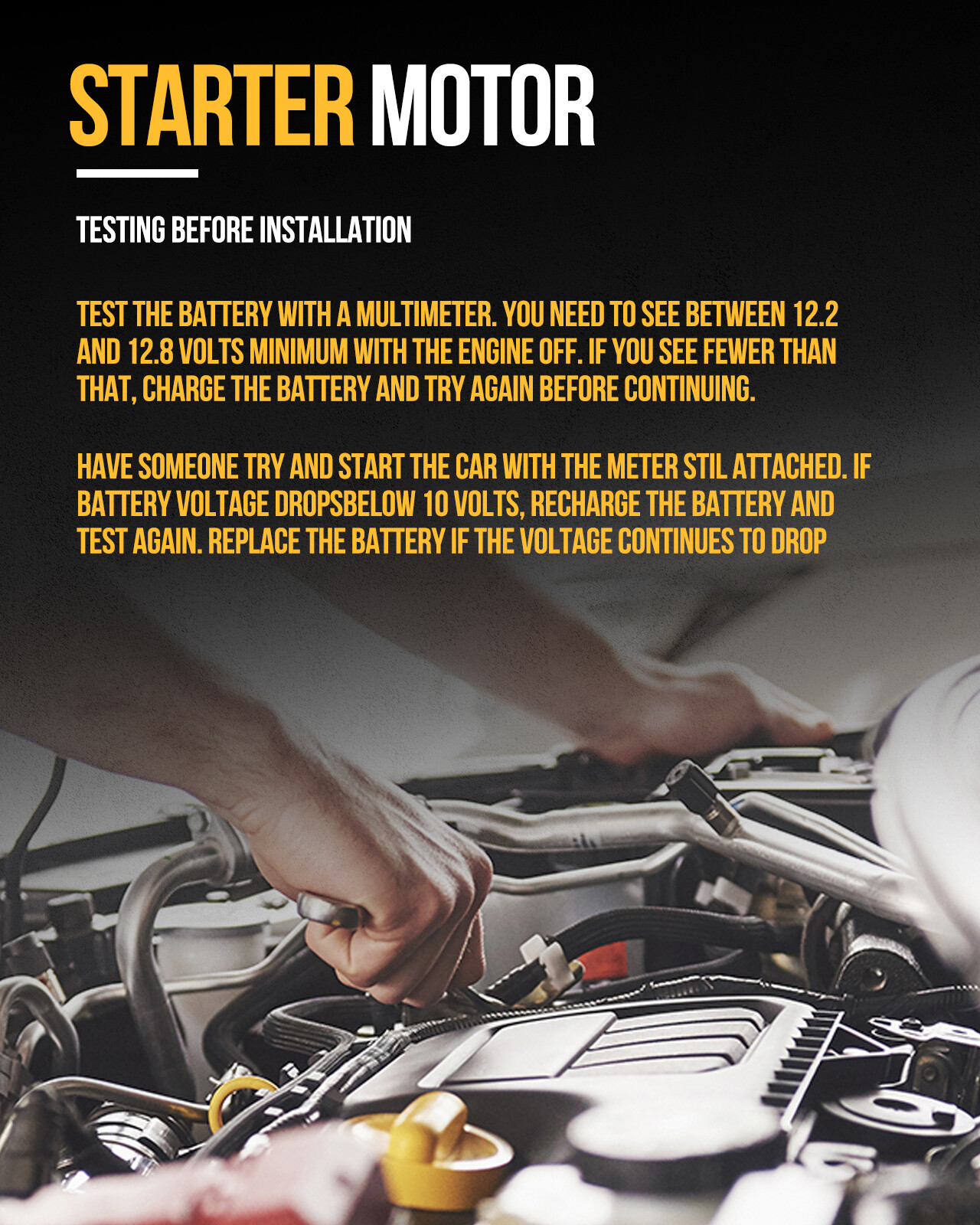 4HP High Torque Mini Starter Black for Chevy 350 454 SBC BBC 168 Tooth