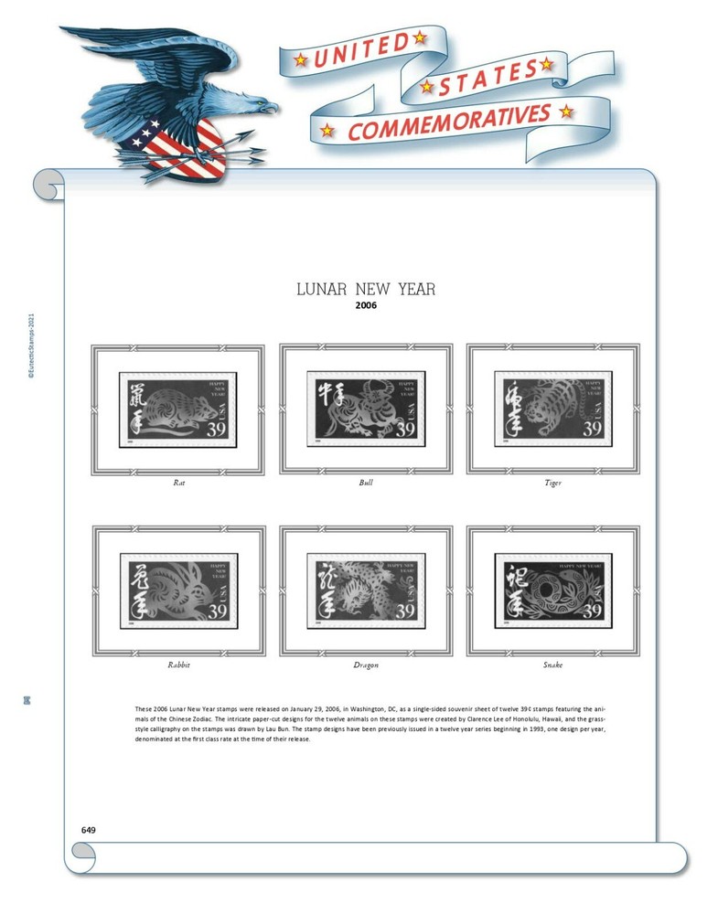 2006 U.S. Commemorative Singles COMPLETE Supplement (White Ace Alternative)