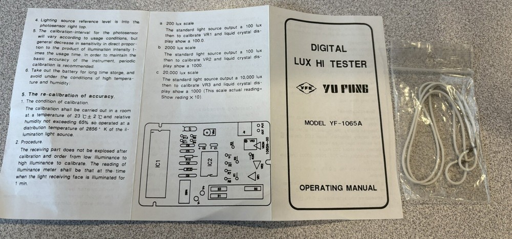 Digital Lux Meter Light Meter YF-1065, Used