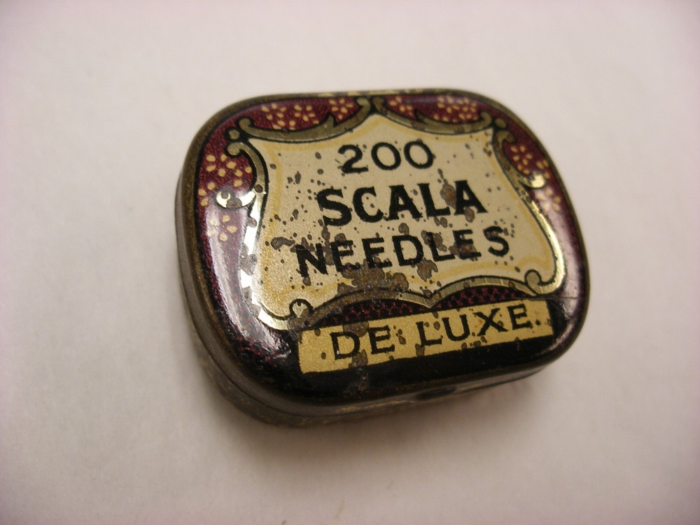 Phonograph Victrola Gramophone - Needle Tin - Scala Deluxe