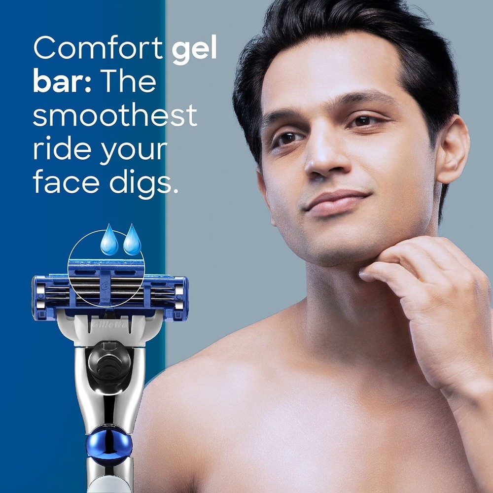 Gillette Mach3 Turbo Men’s Razor with Flexball Technology,