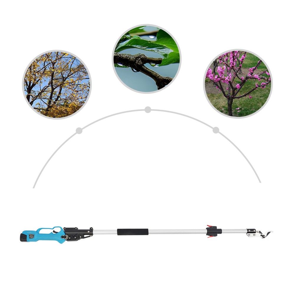 Electric Pole Pruning Shear With Pole Battery Powered Pole Pruner For Gardens US