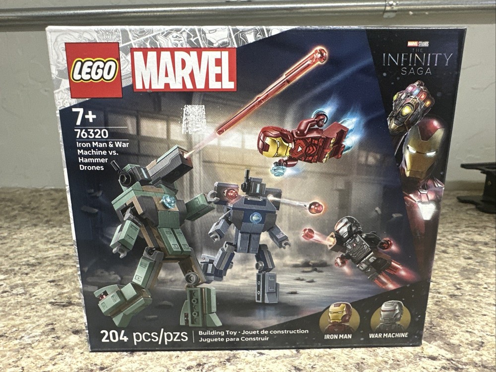 Lego Marvel 76320 Iron Man & war Machine VS Hammer Drones