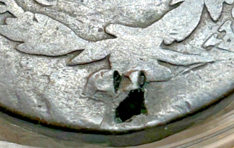 1819 Coronet Head Large Cent, Damaged Date, Good Reverse, Interesting - B16-7
