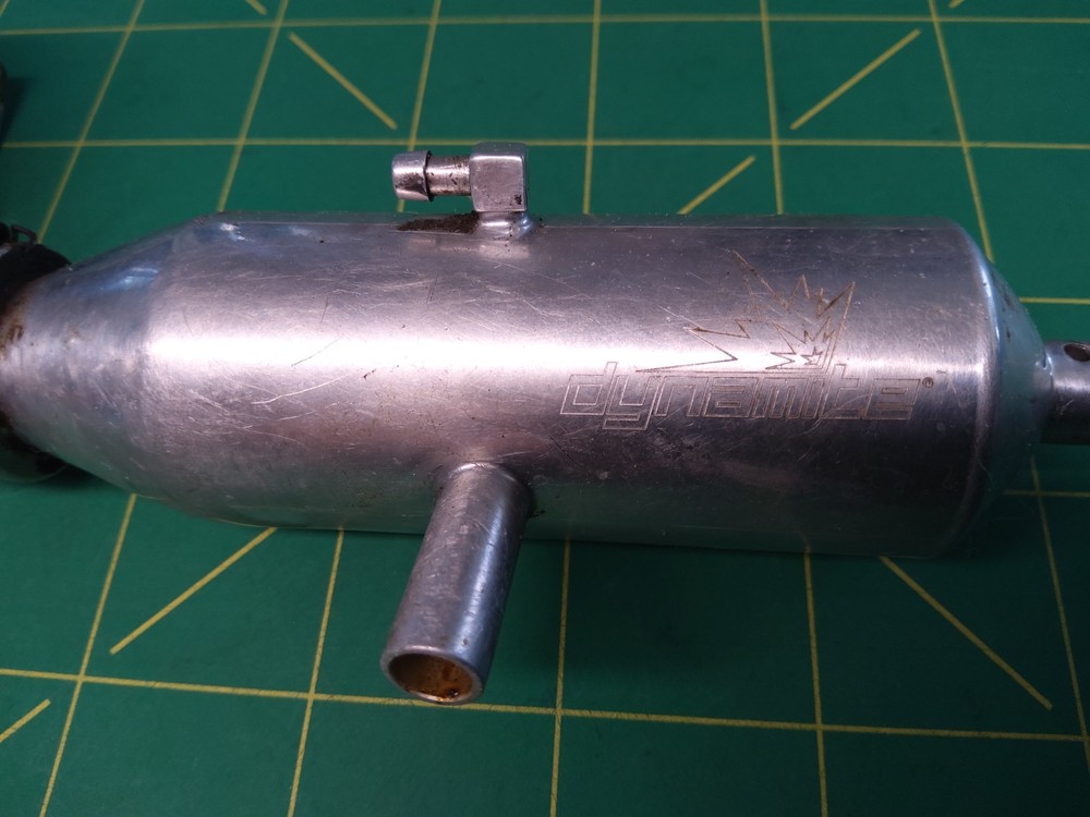 Tmaxx Dynamite inline exhaust for TRX 2.5 or 3.3 used dirty but solid