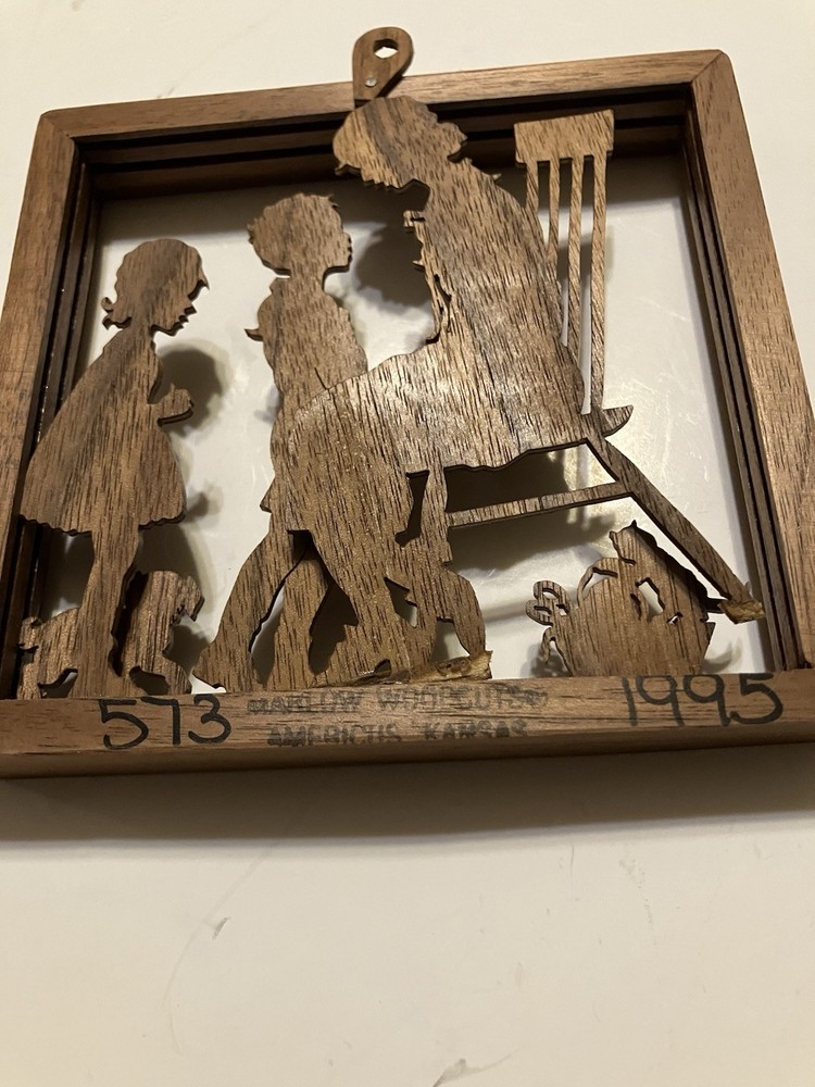 Vintage Handmade Wood Cut Out